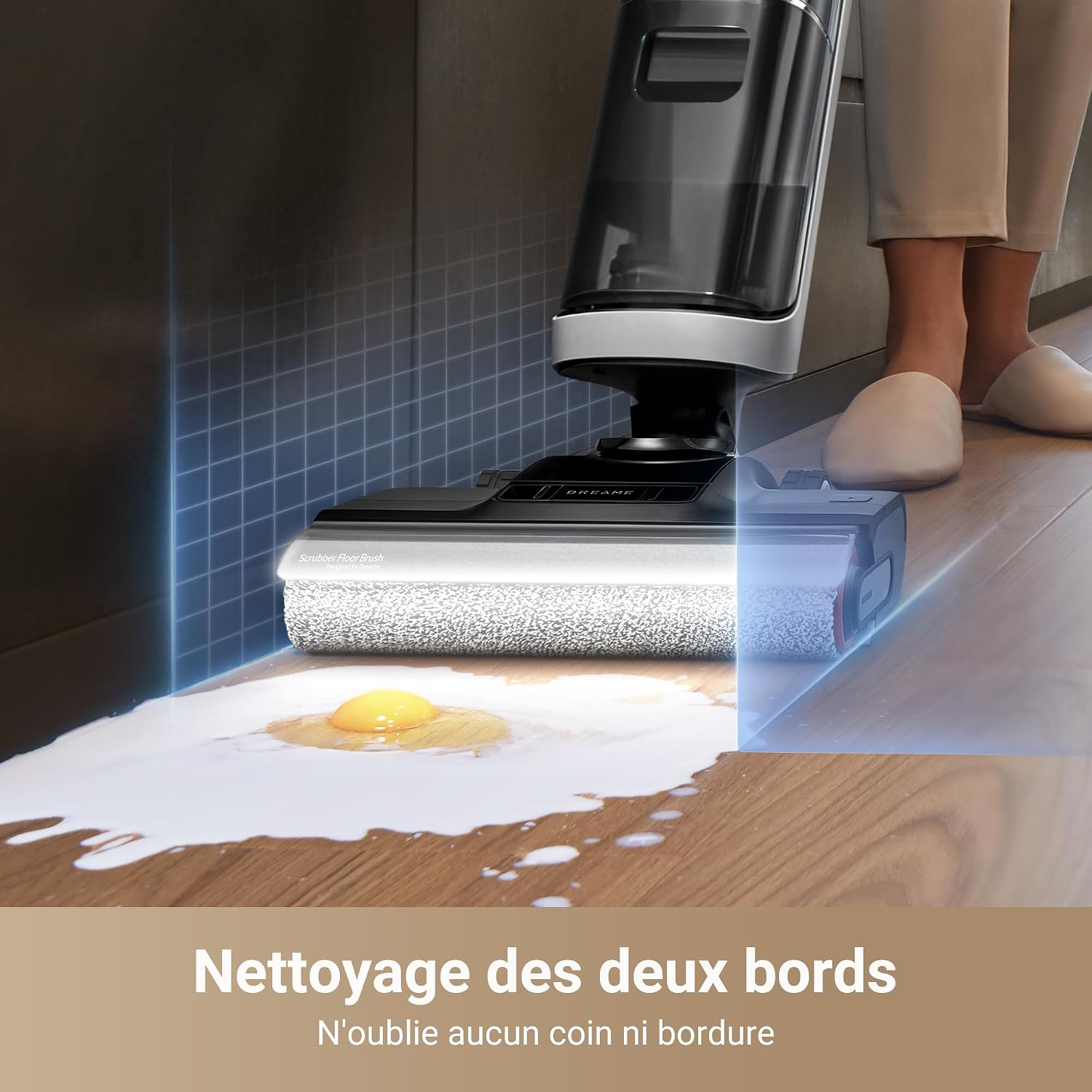 dreame H14 Pro Aspirateur Laveur, Design Plat à 180°, Nett. Brosse 60 °C – Image 8